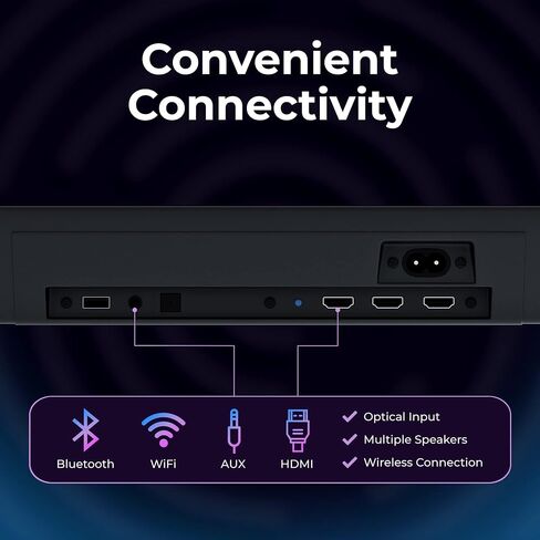 PHILIPS B8507B 3.1-Channel Soundbar with Wireless Subwoofer and Dolby Atmos - Black in Saudi Arabia