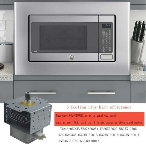 6324W1A001L، 2M246-050GF ميكروويف ماجنيترون لأنبوب فرن الميكروويف LG متوافق مع WB27X26081 WB26X32629 WB27X10305 5304519335 6324W1A001B 6324W1A001H 6324W1A001Y 2M246-01TA جي 6324W1A001A مغناطيسي in Kuwait