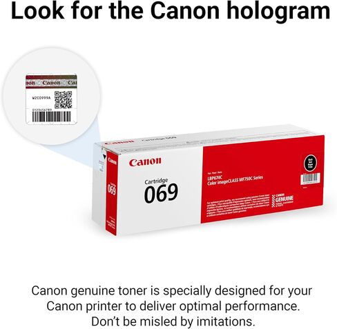 Canon Genuine 069 Black Toner Cartridge Compatible with MF753Cdw, MF751Cdw, LBP674Cdw in Saudi Arabia