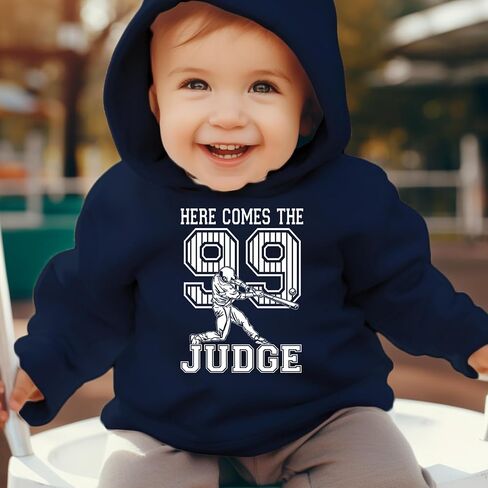 Here Comes The Judge 99 NY Baseball Toddler-Sized Hoodie, Soft Fleece, Adorable in Saudi Arabia