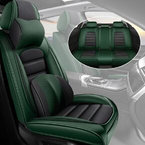 Car Seat Covers for Mazda CX-50 2023-2024 2025 Durable Leather Seat Cover Waterproof Anti-Slip Seat Covers All Weather Car Seat Automotive Seat Protector(2 Seats,All Black-Standard)