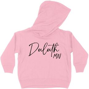 Script Duluth Minnesota Kids Hoodie Sweatshirt Toddler