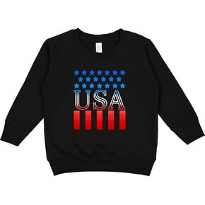 inktastic USA in Red, White, and Blue Toddler Sweatshirt