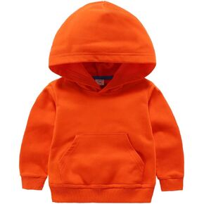 LNICEAR Toddler Boys Girls Casual Hoodies Sweatshirt Solid Hooded Pullover Tops Long Sleeve with Pocket