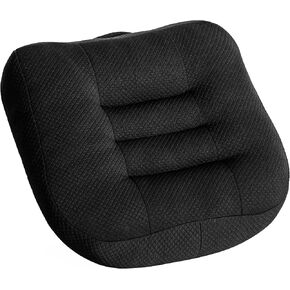 Car Booster Seat Cushion, Car Booster Cushion Office Mat, Car Seat Pad Heightening Height Boost Mat Portable Breathable Mesh, Ideal for Car Office,Home, Used All The Year, Black 15.7x15.7x4.7inch