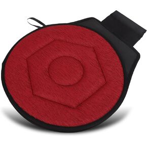 360 Degree Rotating Car Cushion for Elderly Pregnant Woman Children, Portable Round Seat Pad, Rotating Car Swivel Seat Cushion, Rotatory Chair Pad (Grey)