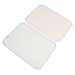 Kisangel 2pcs Waterproof Breathable Urine Pad Portable Changing Mat for Newborns Toddlers Diaper Changing Menstrual Nursing