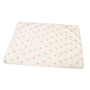 Bed Pad Washable Mattress Protector for Boy Girl and Toddlers Breathable Design Cute Floral Bunny Pattern for Diaper Changes and Bed Wetting