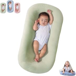 Baby Lounger, Baby Lounger for Newborn - Soft Breathable Removable for Home (Pink)
