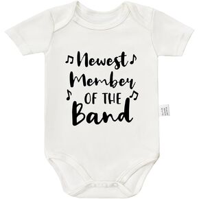 New Member of the Band Bodysuit, Newborn Boy Outfits, Little Sister Newborn Outfit, Funny Toddler Fashion Clothing