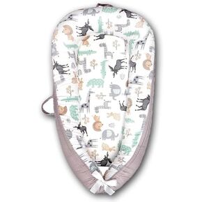 100% Cotton 𝗕𝗮𝗯𝘆 𝗻𝗲𝘀𝘁 𝗯𝗮𝗯𝘆 Lounger for 𝗻𝗲𝘄𝗯𝗼𝗿𝗻 for 𝗯𝗮𝗯𝘆 0-12𝗠 Bed for 𝗶𝗻𝗳𝐚𝗻𝘁 Co-Sleeping Travel Essentials Mattress Soft 𝗶𝗻𝗳𝐚𝗻𝘁 Floor