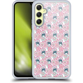 Head Case Designs Officially Licensed Micklyn Le Feuvre Cute Baby Elephant Animals Soft Gel Case [Military Grade Protection] Compatible with Samsung Galaxy A34 5G