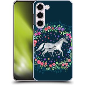 Head Case Designs Officially Licensed Micklyn Le Feuvre Unicorn Mama and Baby Wildlife Hard Back Case Compatible with Samsung Galaxy S23+ 5G