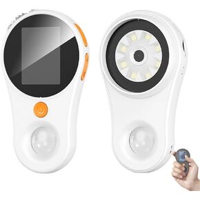 Hailoyearn Magnifying Glass, Handheld Portable USB Digital Electron Microscope Magnifier, 500x Fixed Magnification Microscope, 1080p HD Video Recording, Can Take Photos & Record Video(White)
