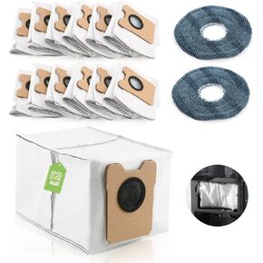 12Pcs for Eufy Omni C20/C10 Dust Bags Replacement Compatible with eufy C20/C10 Omni Robot Vacuum Cleaner Bags (3.1L large Capacity)