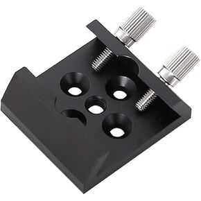 1/4 Thread Dovetail Base Aluminum Alloy Finder Scope Mount Bracket Slot Plate for Astronomical Telescope Red Black 40x44x16mm(Red)