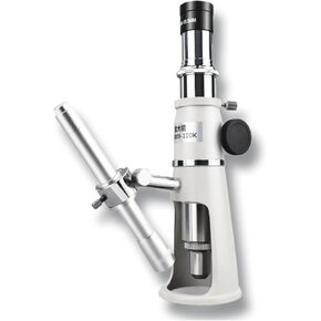 Series Portable Monocular Compound Microscope -40X，Handheld Stand Measuring Microscope, Magnifying Glass with Scale, 4.3mm Visible Range, Includes Pen Light