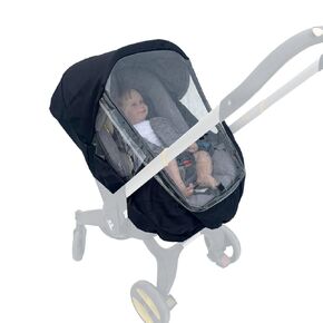 Stroller Accessories Rain Cover Compatible with Doona+, Doona i Car Seat & Stroller,Weatherproof Cover, Baby-Safe Materials, Easy Access with Wide Zipper Opening