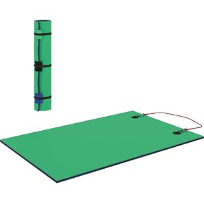 Soozier 9' x 6' Lily Pad Floating Mat for Lake, 3-Layer Tear-Resistant XPE Foam Water Mat for 2 Adults, Floating Water Pad for Lake, Pool, Ocean, Beach, and Boating