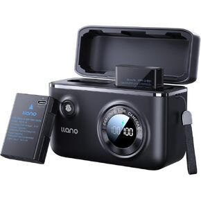 LLANO 2-Pack EN-EN-EN-EN-EL14A USB-C بطاريات وشاحن سريع 18W تم تعيينه لكاميرات Nikon D5600 D3400 D5300 D3500 D3200 D3100 D5500 D3300 D5200 D5100 كاميرات ، 1090mAh سعة ، Smart Display