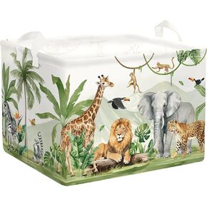 Safari Animals Baby Laundry Laundry Leamper Clapplapsible Storage Storage Storage Basking Lion Boys Boys Girls Girl