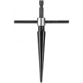 Bridge Pin Hole Handheld Reamer T Shape Tapered Hex Reamer for Taper Holes On Top of Planks Chamfering Screw Sinking Holes Reamer