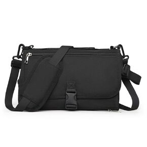 Portable Diaper Changing Pad with Shoulder Strap, Detachable Travel Changing Mat with Wipes Pocket - Ideal Babies Shower Gift for Newborn Girls and Boys