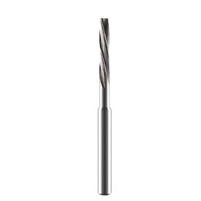 Left Hand Machine Reamer Micro Carbide Spiral Flute Bright CNC External Cooling Aluminum 0.5mm-2.22mm Small Hole Making(1.03xD4x8x15x50)