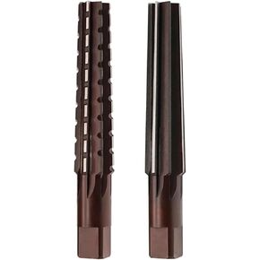 2PCS/Set Hand Reamers Set MT0/MT1/MT2/MT3/MT4/MT5 Steel Fine/Rough-Edge Taper Reamer for Milling Finishing Cutter Tool(MT4)