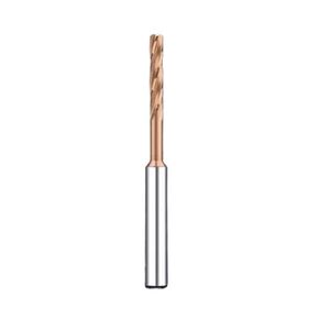Micro Carbide Machine Reamer 0.5mm-1.09mm Coated Spiral Flute CNC External Cooling D4 for Small Hole Making Metal Steel(0.5xD4x4x8x50-4T)