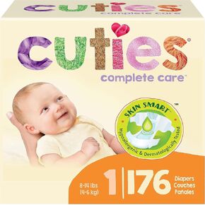Cuties | Skin Smart, Absorbent & Hypoallergenic Diapers with Flexible & Secure Tabs | Size 7 | 80 Count