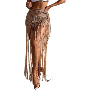 Women Swimsuit Cover Up Beach Hollow Out Hem Hem Cover Up Skirt