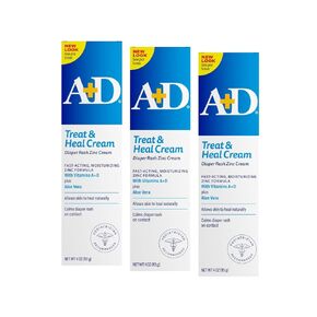 A+D Diaper Rash Cream Oxide ، 4 أوقية لكل منهما (حزمة 3)