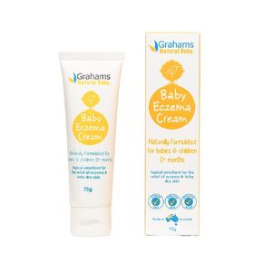 Baby Eczema Cream Moisturizer for Newborn-12 Years | Rash, Redness, Dry Skin & Itch Relief | Colloidal Oatmeal & Shea Butter | Steroid-Free, Fragrance-Free for Sensitive Skin (75g)