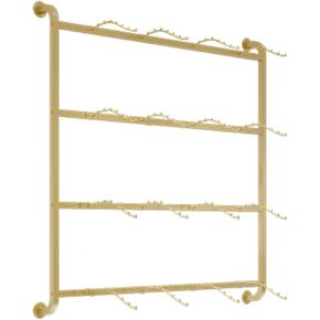 Wall-Mounted Boutique Underwear Rack, Clothing Store Commercial Shelves, Multifunctional Sock Bra Swimwear Shorts Gloves Retail Display Stand, Storage Holder ( Color : Gold , Size : 150x120CM/59.06x47
