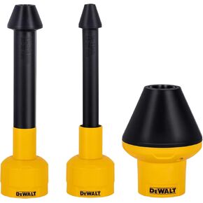 DEWALT Shop Vac Conduit Line Puller Attachment Kit, Wet Dry Vacuum Accessory Attachments for Small Conduit Boxes and Tight Areas, 3 Pack, Length 10" & 10" & 5.6", DXVA00-0301