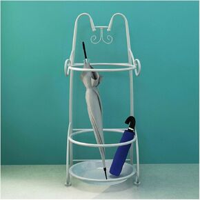 Umbrella Stands, Freestanding Umbrella Holder With Rainwater Leaking Tray, Home Office Hotel Entryway Hallway Decor Storage Umbrella Racks, Space Saving Organizer ( Color : White , Size : 29x27x65CM11
