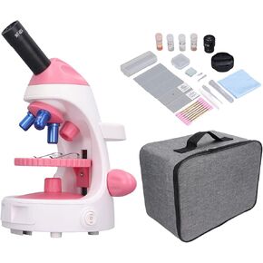 Monocular Microscope Optical Biological Compound Microscope 40X 640X for Kids School Laboratory