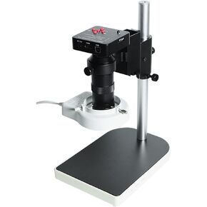 Lab Microscope Parts 1080P 38MP Industry Digital Microscope Camera, Adjustable Zoom 130X 56 LED Light Microscopio