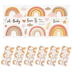 Fluorescent Light Covers for Ceiling Lights Baby Set Kids Pastel Shapes Drawn Cute Easy Install Magnetic Light Filter for Classroom Office Hospitals School Home