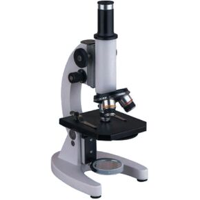 1000X Monocular Biological Microscope with Achromatic Lenses, Four-Hole Nosepiece & Coarse Fine Focusing for School & Home Lab
