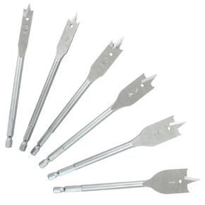 6pcs أجزاء مجرى مجلة ، شاق ، سداسي شاق ، قاطع ثقب القطع التيتانيوم من الفولاذ الكربوني ، وأجزاء مجداف قوية لعشاق DIY الخشبية