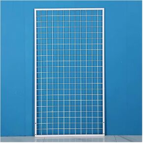 Gridwall Panels & Units, Photo Grid Metal Display Stands, Retail Shelving & Storage, Home Garage Office Kitchen Décor Iron Mesh Wall Shelf, Iron Mesh Shelves (Color : White, Size : 19.69x70