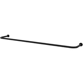 Industrial Pipe Clothes Rack, Wall Mounted Garment Rack, Space-Saving Hanging Retail Display Racks, Multi-Purpose Dress Suit Jacket Organizer, Malls Showroom Storage Holder (Color : Black,