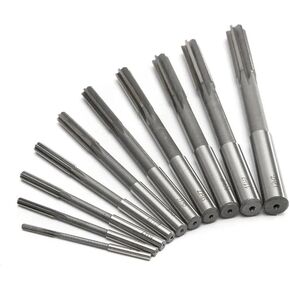 3-12mm HSS Machine Reamer Set H7 Straight Shank Milling Chucking Reamer for Metal Steel Aluminum(8Pcs 3-10mm)
