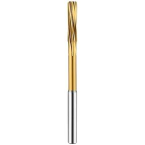 HSS-CO Helical Reamer Cobalt Titanium Plated Stainless Steel Special Straight Shank Reamer 3-20 Decimal Point Reamer(D8x33CxH7)