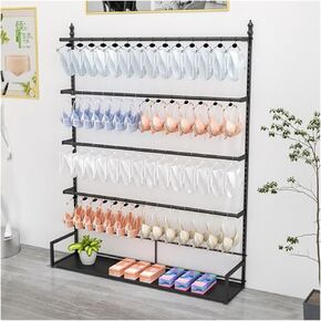 Commercial Grade Underwear Rack, Scarf Organizers, Height Adjustable Multi-Layer Retail Display Stand, Boutique Shelves, Bra Socks Panties Swimwear Shorts Storage Hanger (Color : White, Siz