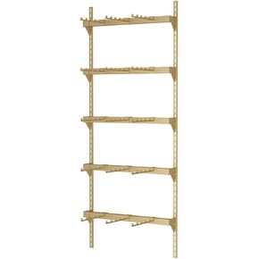 Wall-Mounted Underwear Racks, Clothing Store 4/5 Tier Retail Display Racks, Boutique Bra Panties Shorts Socks Swimwear Accessories Ornament Storage Hanger, Adjustable Height (Color : Gold-4
