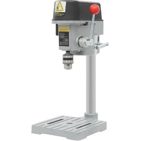 Drill Press Table Bench Press Mini Drill Press Stand Tabletop Drilling Machine High Precision Drilling Cast Iron Steel 340W Copper Motor Variable Speed, 0-14100 RPM