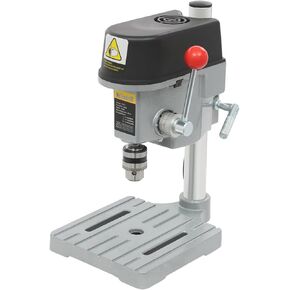 Benchtop Drill Press, 340W 110V 3-Speed Adjustable Mini Portable Electric Bench Drill Stand for DIY Creation Small and Precise Work Like Jewelry Making Woodworking Metal